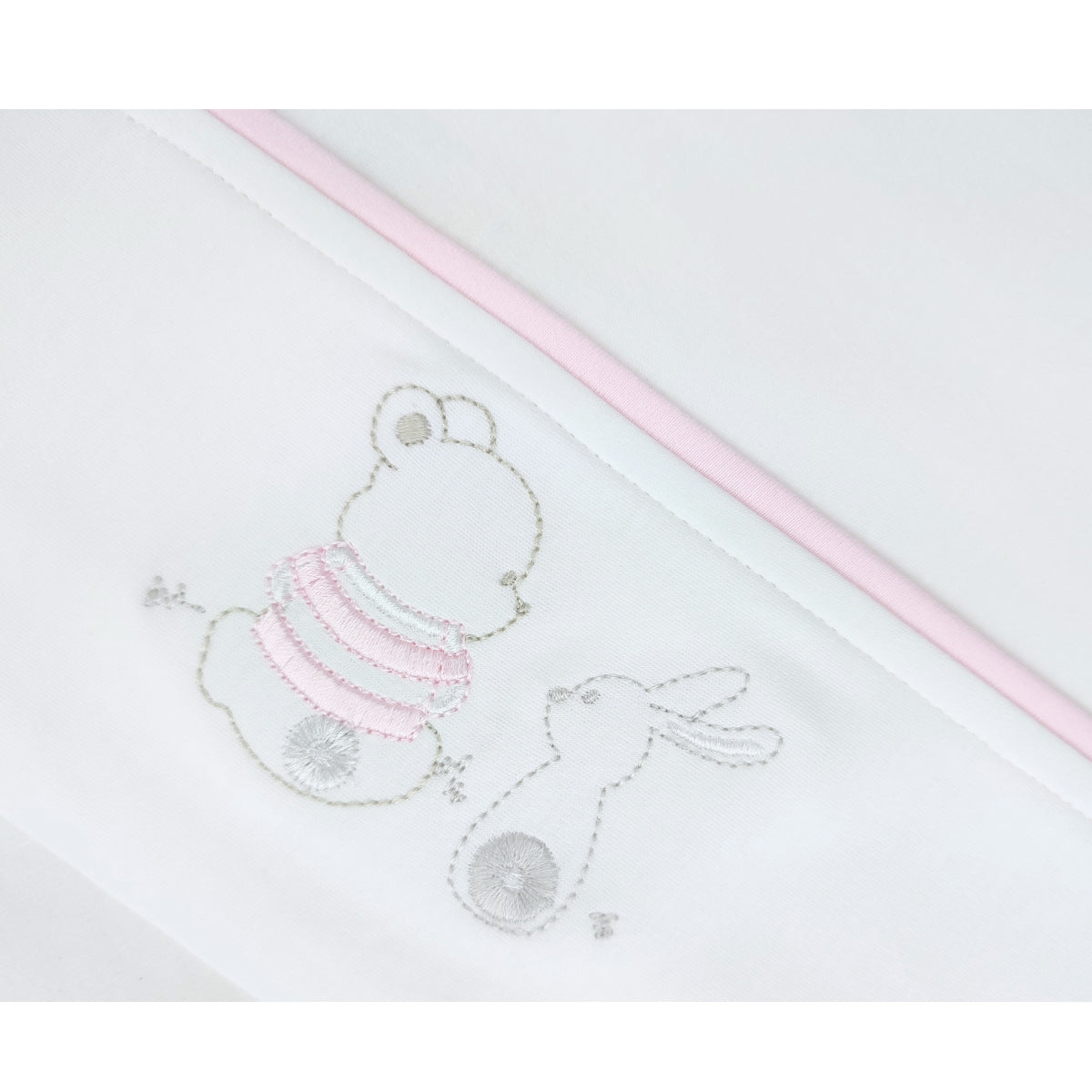 Set de Sábanas Bebe Algodón Cuna Niña - Amigos Duo - BRB