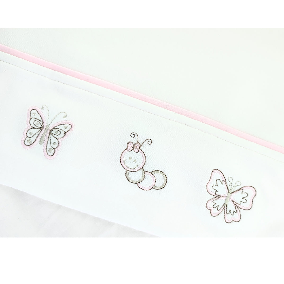 Set de Sábanas Bebe Algodón Cuna Niña - BB Mariposa - BRB