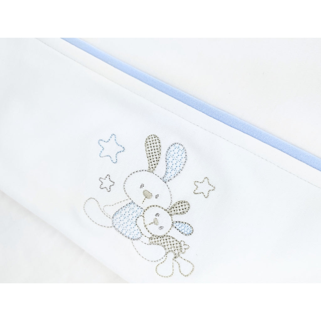 Set de Sábanas Bebe Algodón Cuna Niño - 2 conejos - BCB