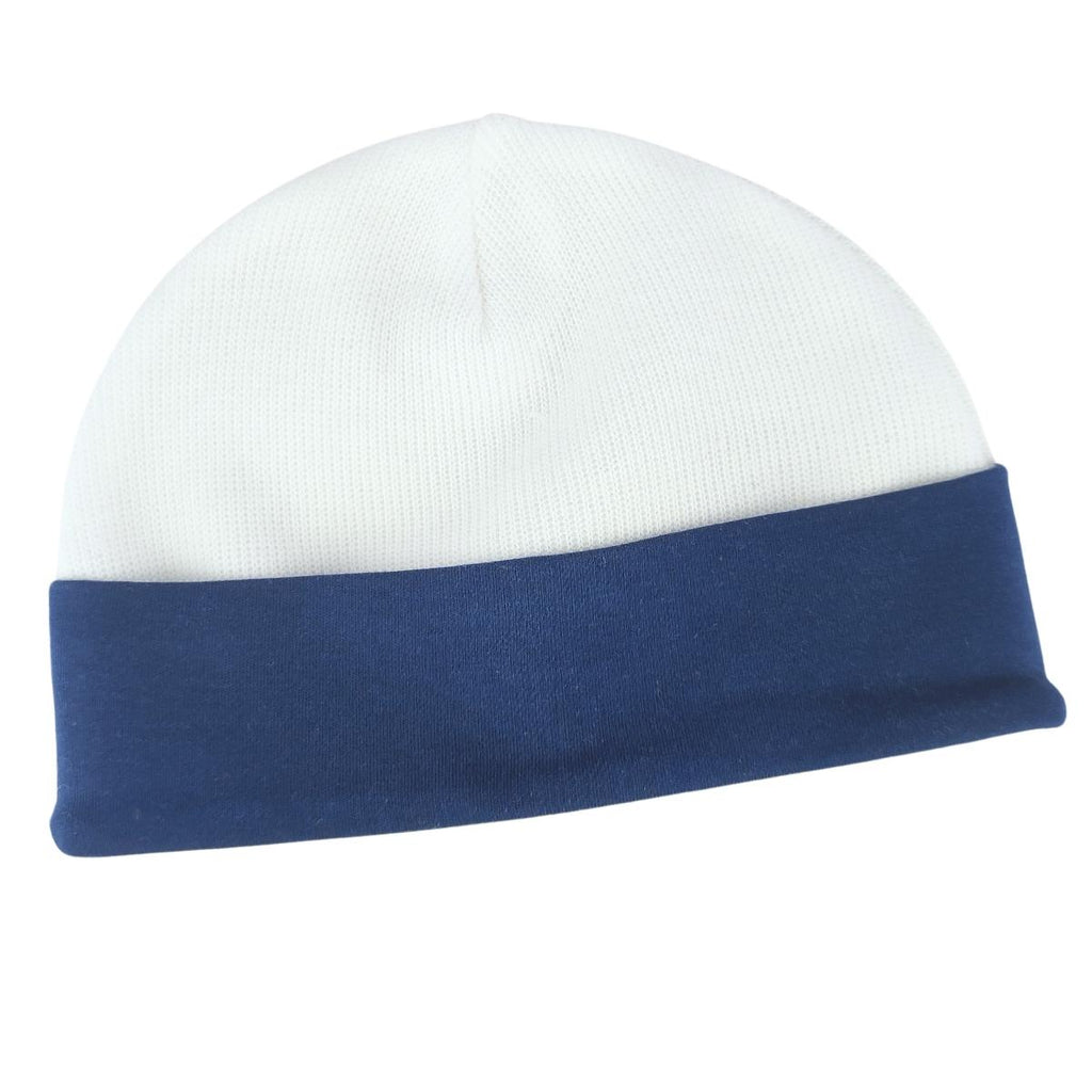 Conjunto Bebe - punto ingles - Amigos duo - Blanco-Azul