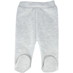 Conjunto Bebe - punto ingles - Amigos duo - Blanco-Gris