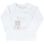 Conjunto Bebe - punto ingles - Amigos duo - Blanco-Rosado