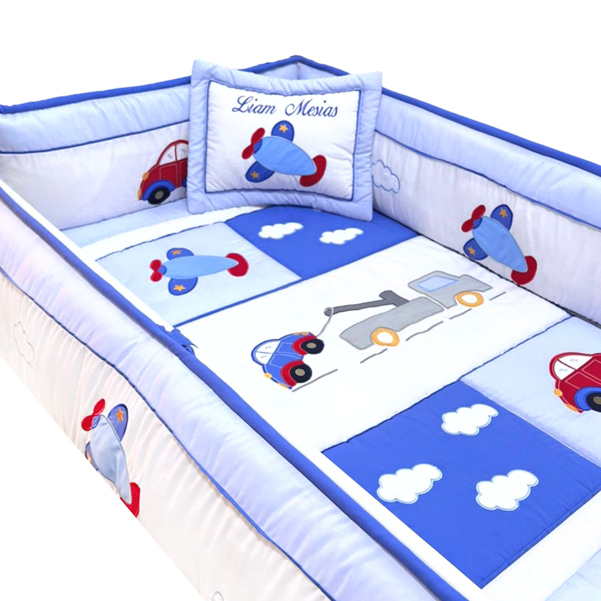 Set de Cuna y 4 protectores - Prestige - Vehículos