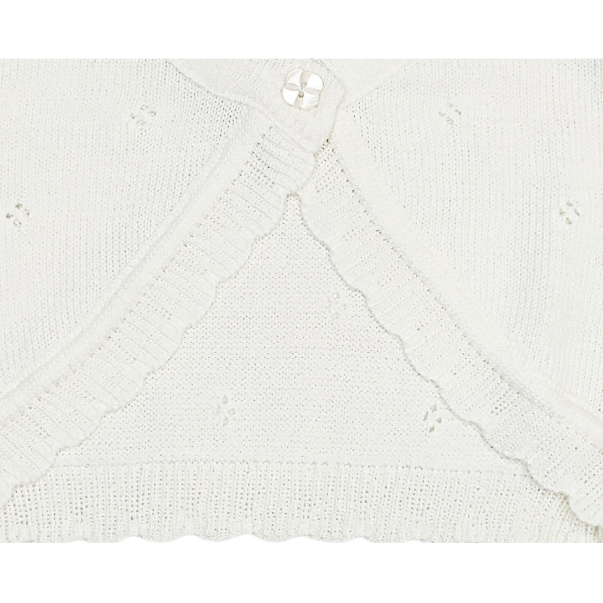 Bolero Bebe - Hilo Algodón - Emeli - Perla