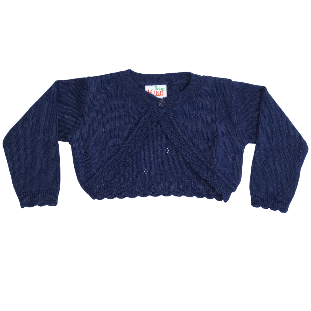 Bolero Bebe - Hilo Algodón - Emeli - Azul