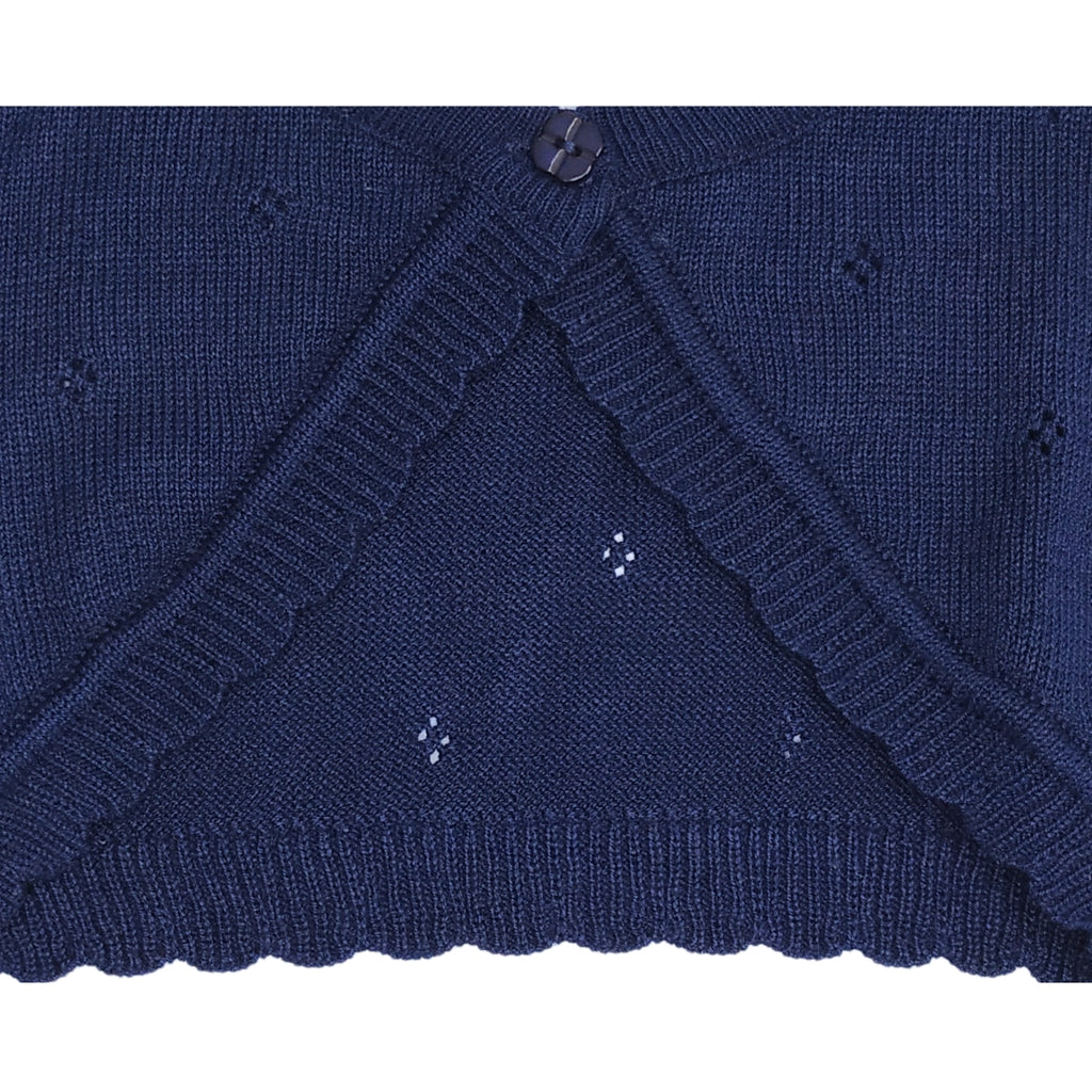 Bolero Bebe - Hilo Algodón - Emeli - Azul