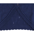 Bolero Bebe - Hilo Algodón - Emeli - Azul