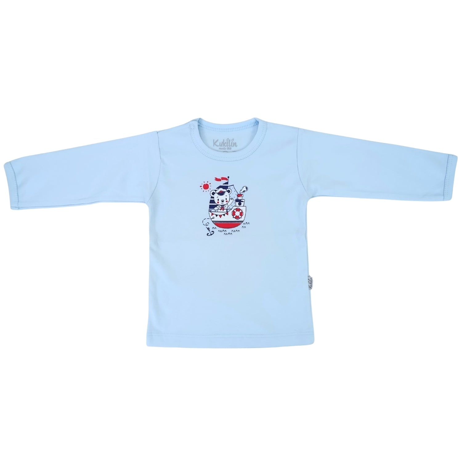 Polo Bebé Manga Larga en Algodón - N225