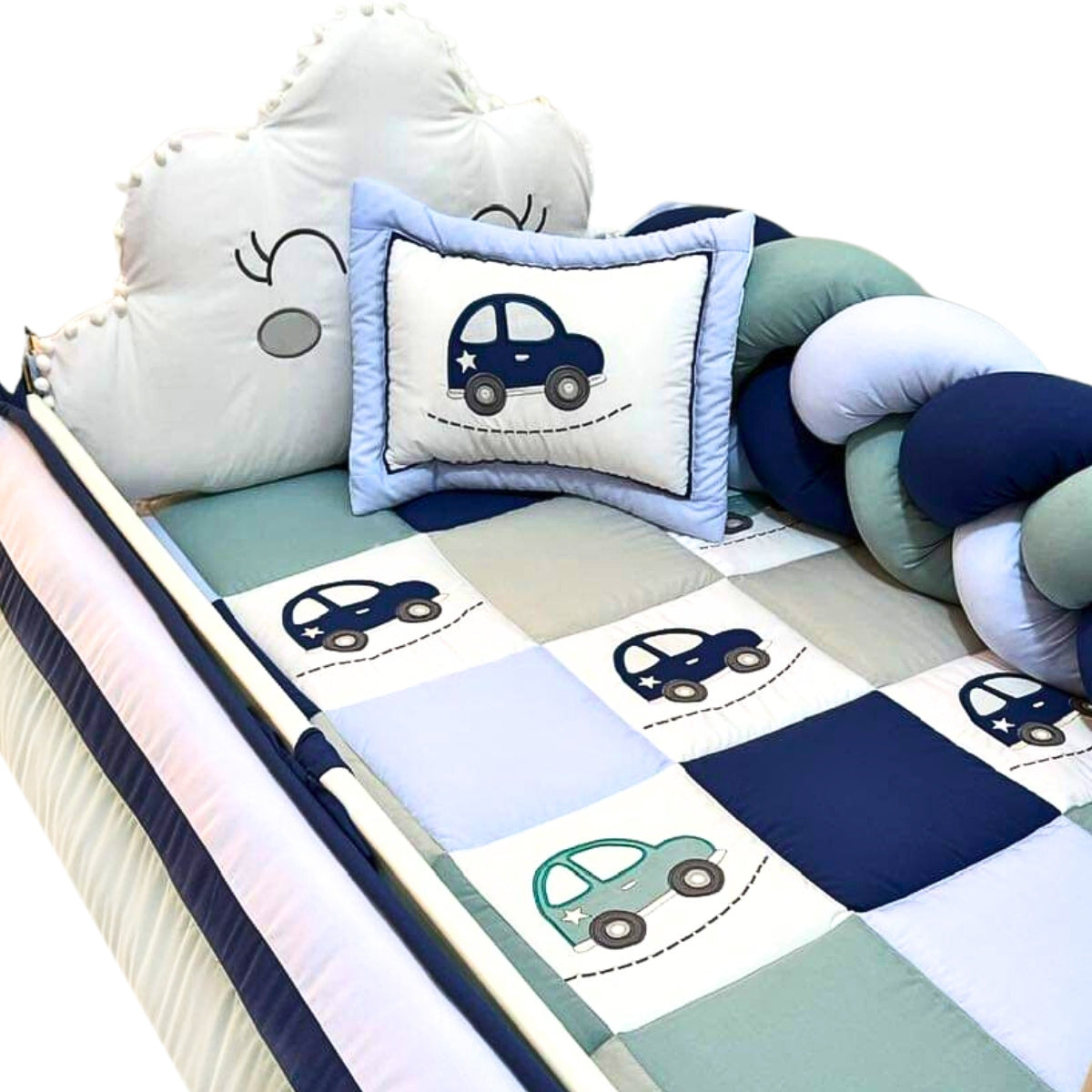 Set de Cuna y Protectores Cuna - Prestige Luxe - Autos