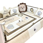 Set de Cama Cuna Cajonera y 4 protectores - Prestige - Safari 4 - Beige