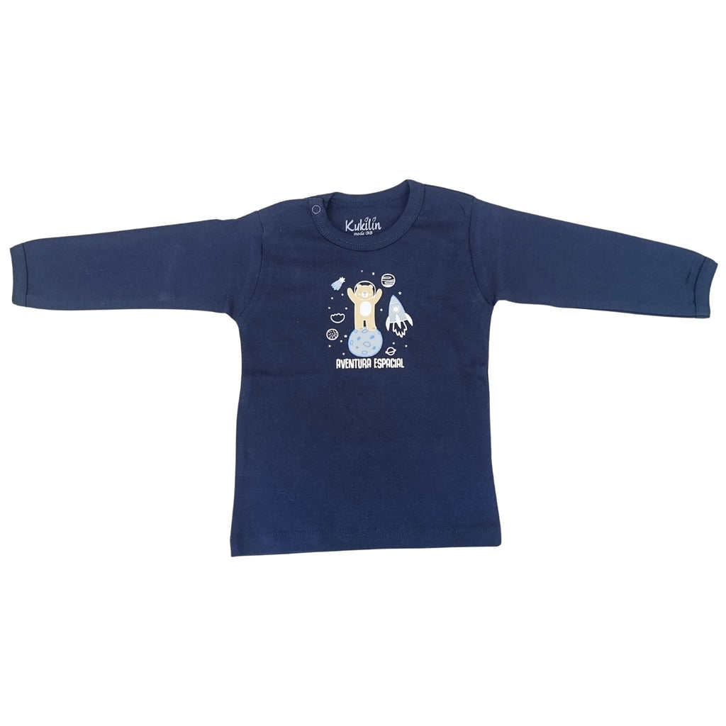 Polo Bebé Manga Larga en Algodón - N229