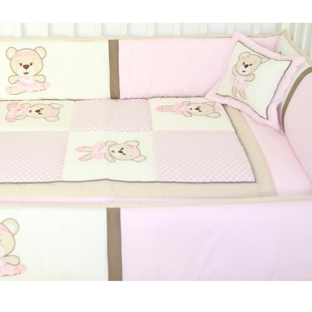 Set de Cuna y 4 protectores - Prestige - Osita bailarina 1