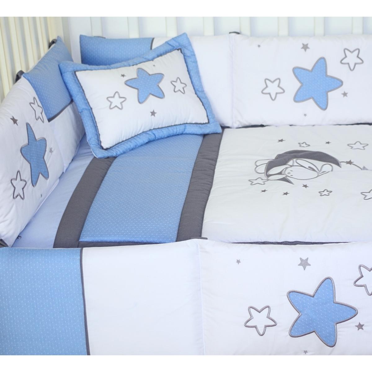 Set de Cuna y 4 protectores - Prestige - El Conejo y la luna