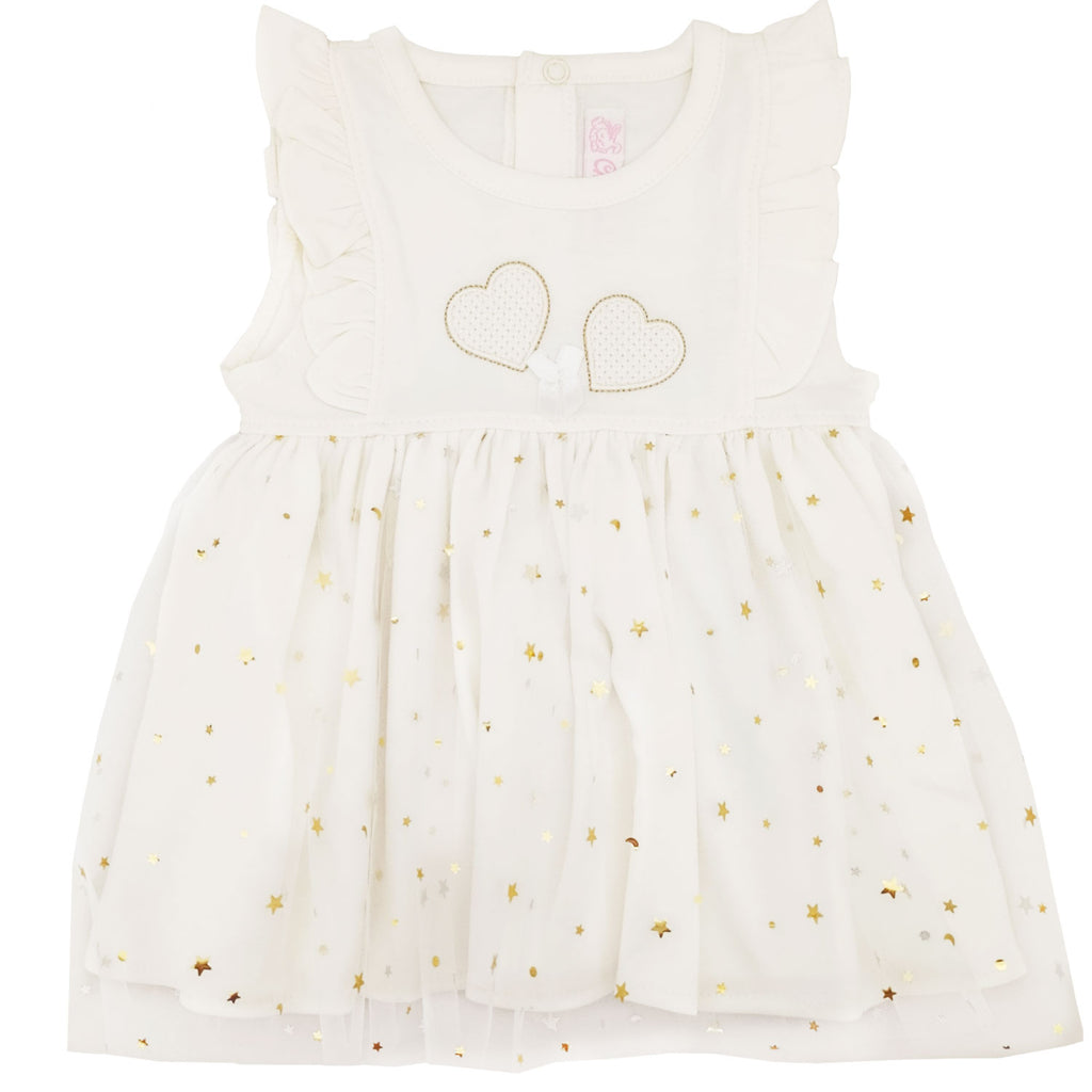 Vestido Corazones - Crema