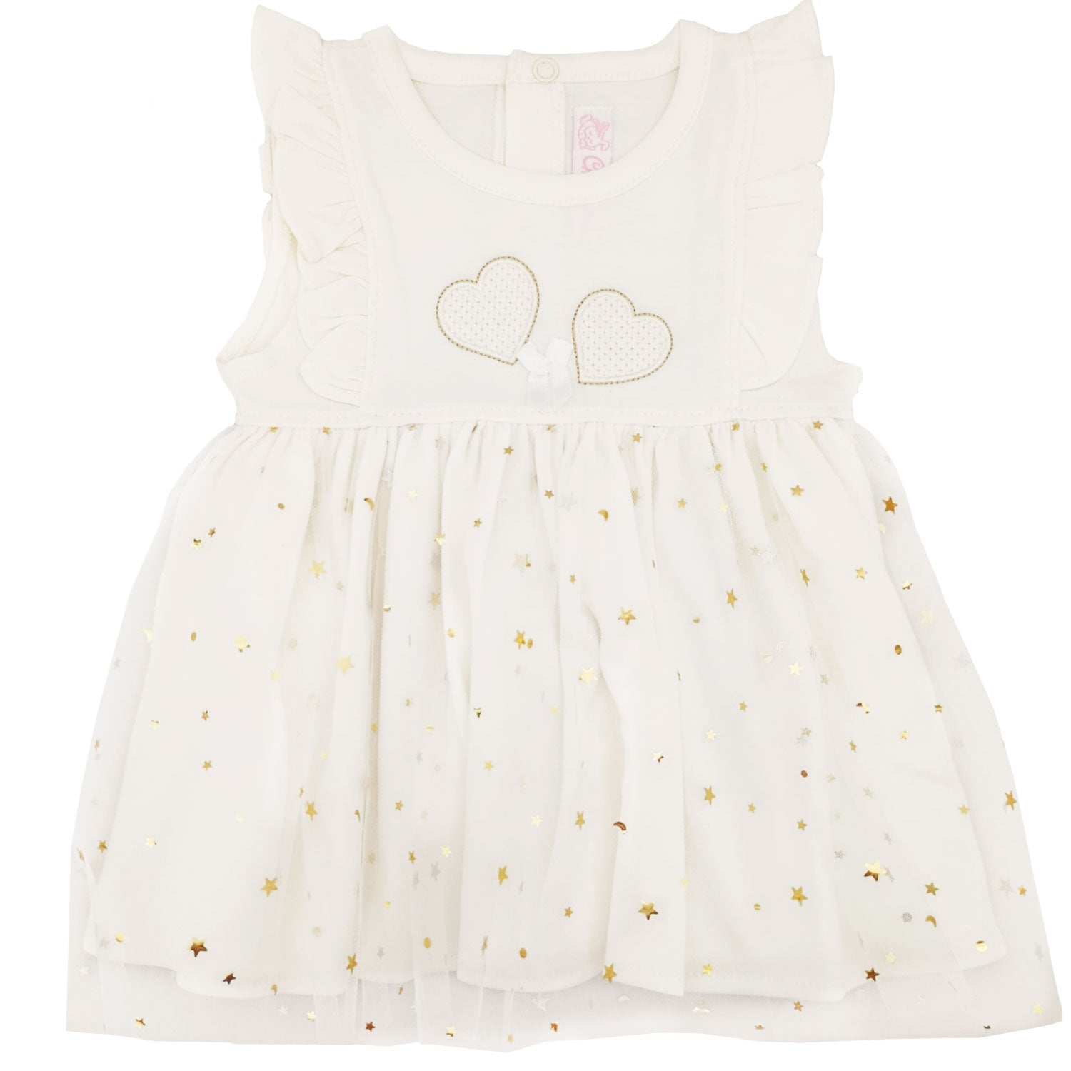 Vestido Corazones - Crema