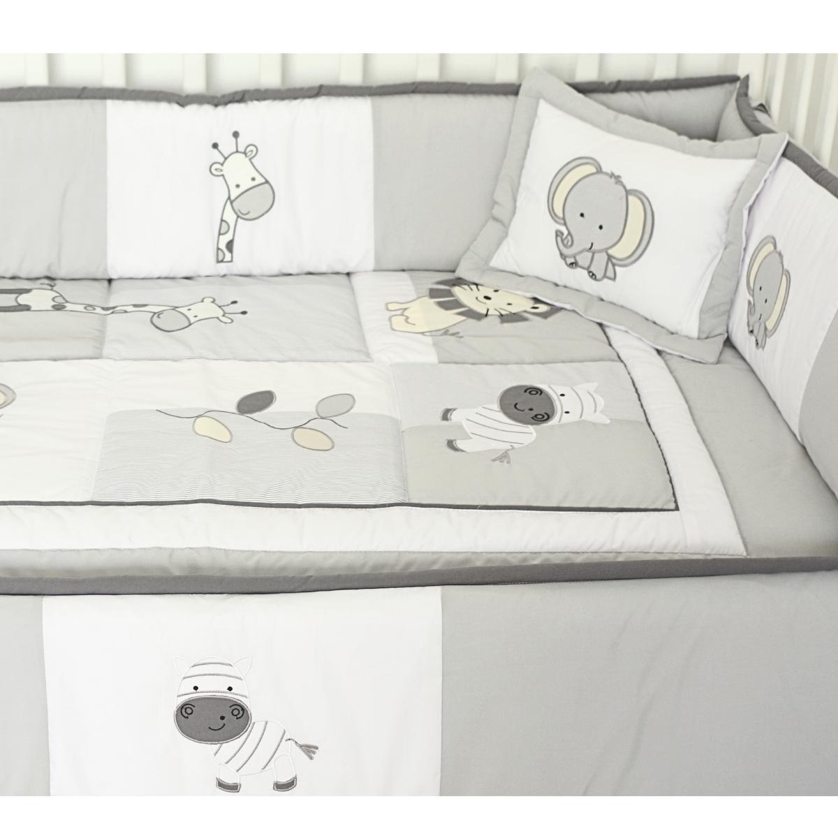 Set de Cuna y 4 protectores - Prestige - Los amigos de la selva 2