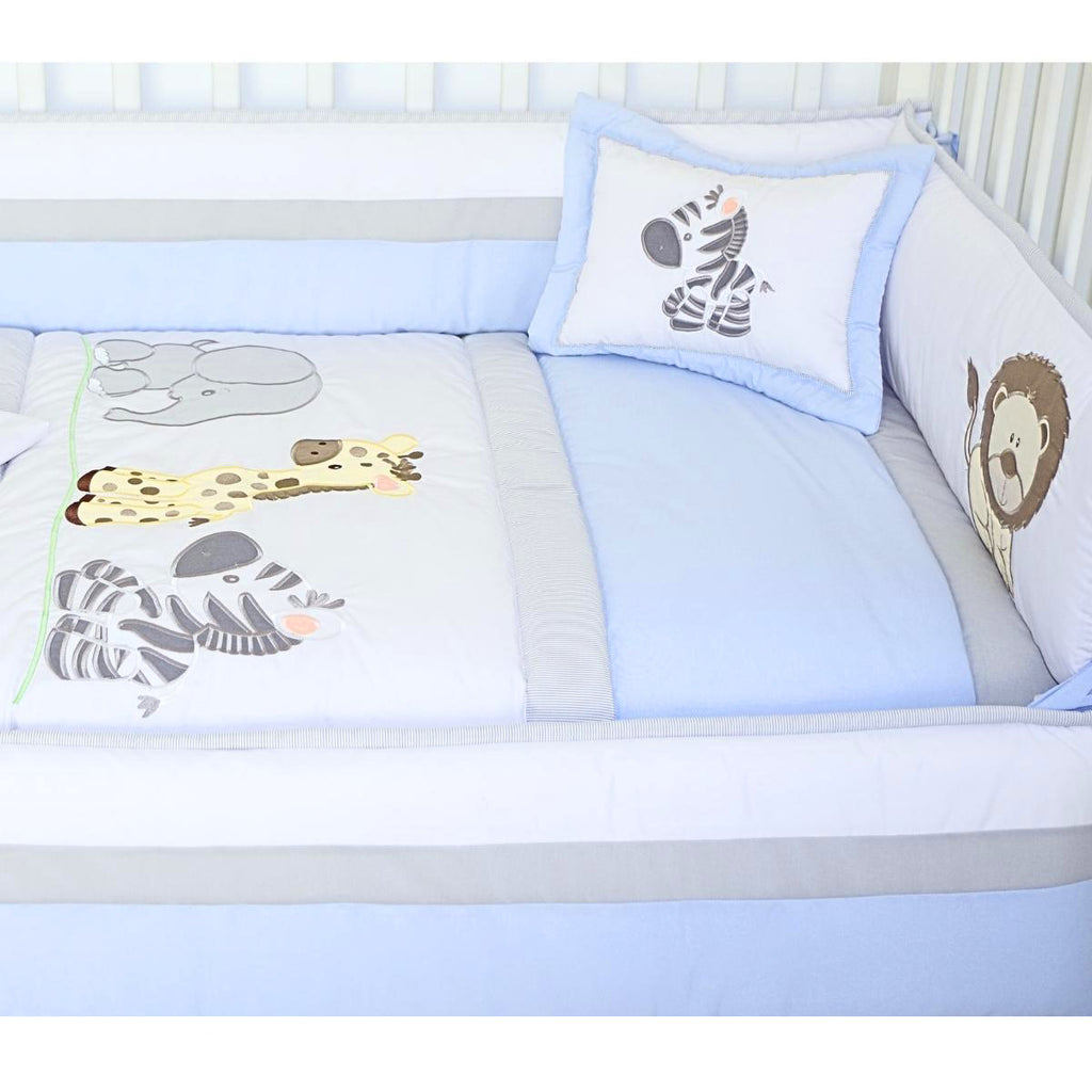 Set de Cuna y 4 protectores - Prestige - Los amigos de la selva 1