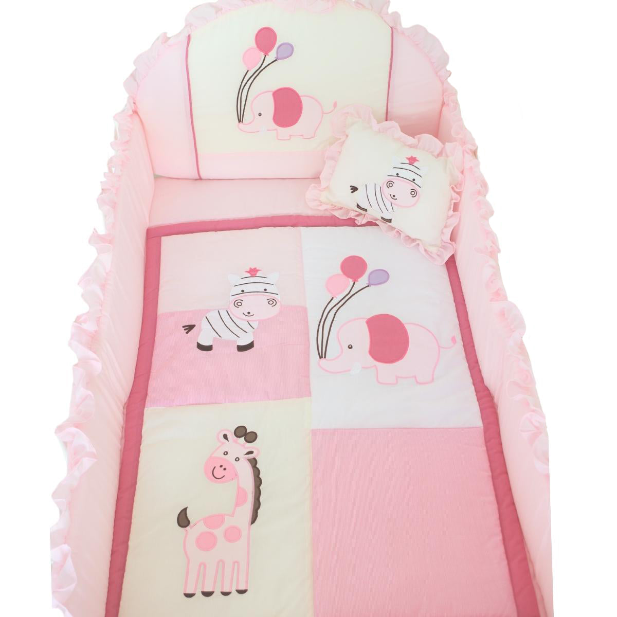 Set de cuna y Protector - Tradición - Los tres amigos