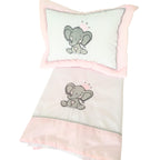 Set de Cuna y 4 protectores - Prestige - Elefante puro amor