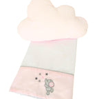 Set de Cuna y 4 protectores - Prestige - Elefante juguetona Rosada