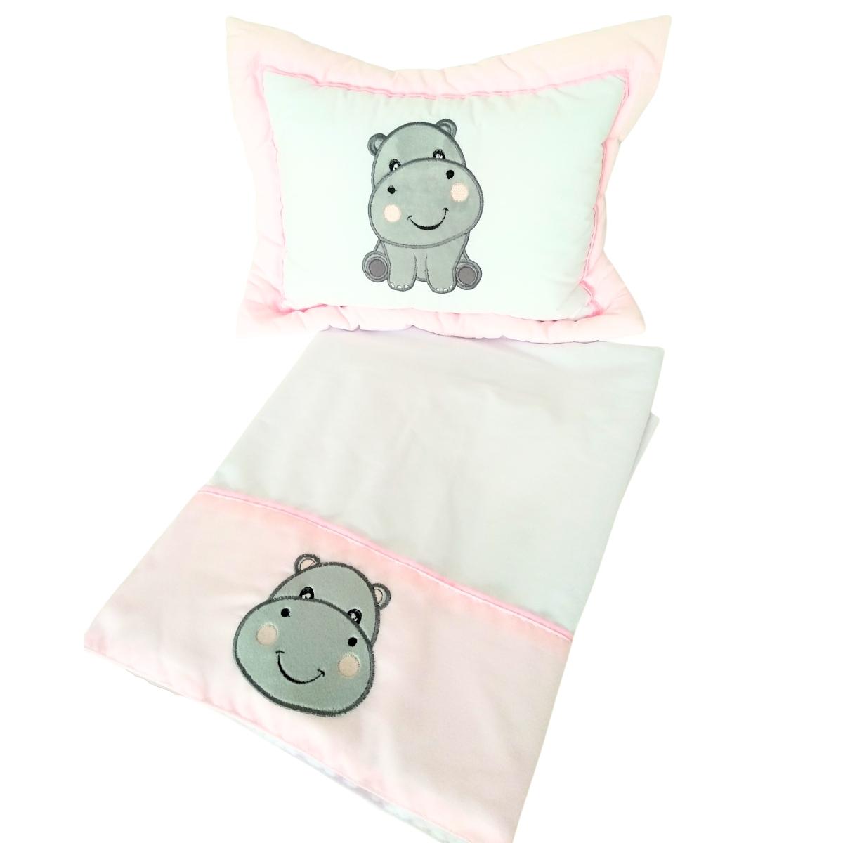Set de Cuna y 4 protectores - Prestige - La Familia hipopotamo