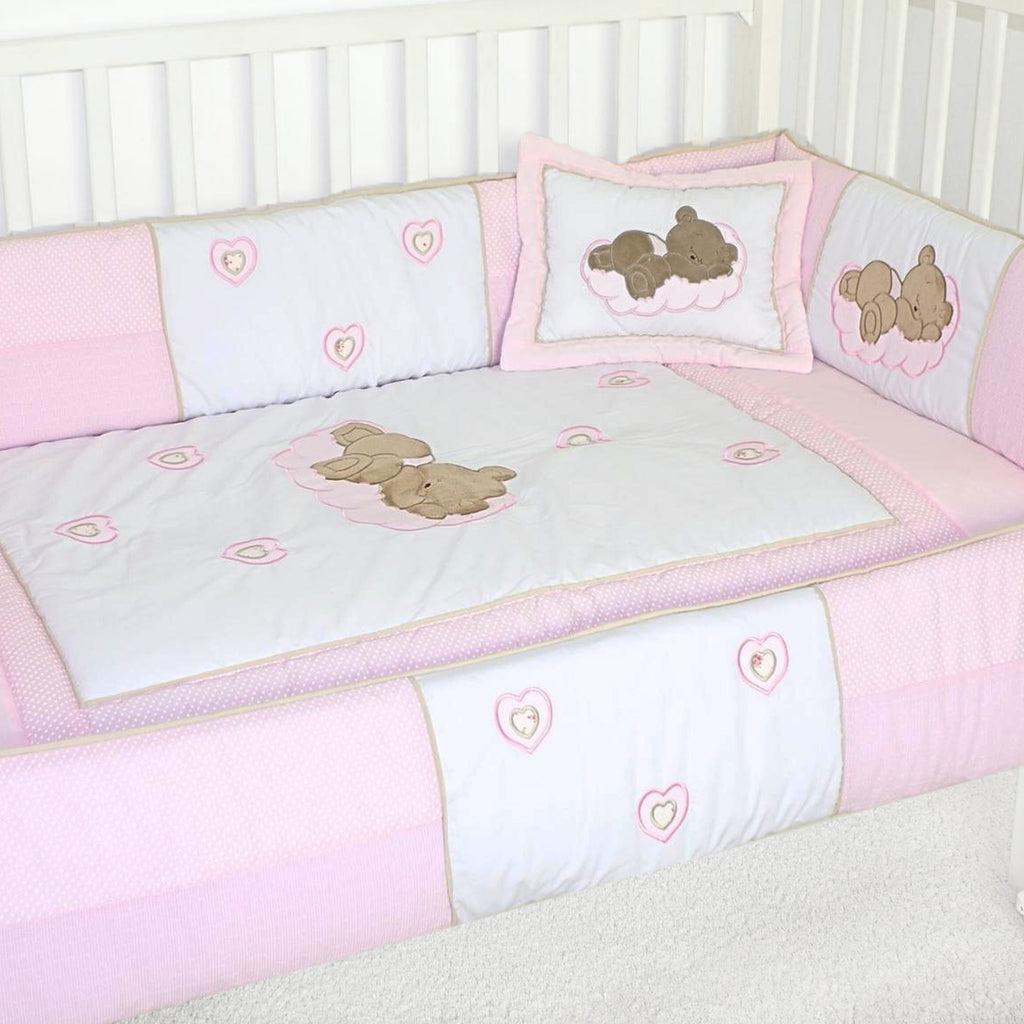 Set de Cuna y 4 protectores - Prestige - Osita soñadora