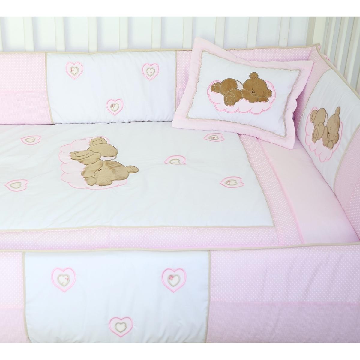 Set de Cuna y 4 protectores - Prestige - Osita soñadora