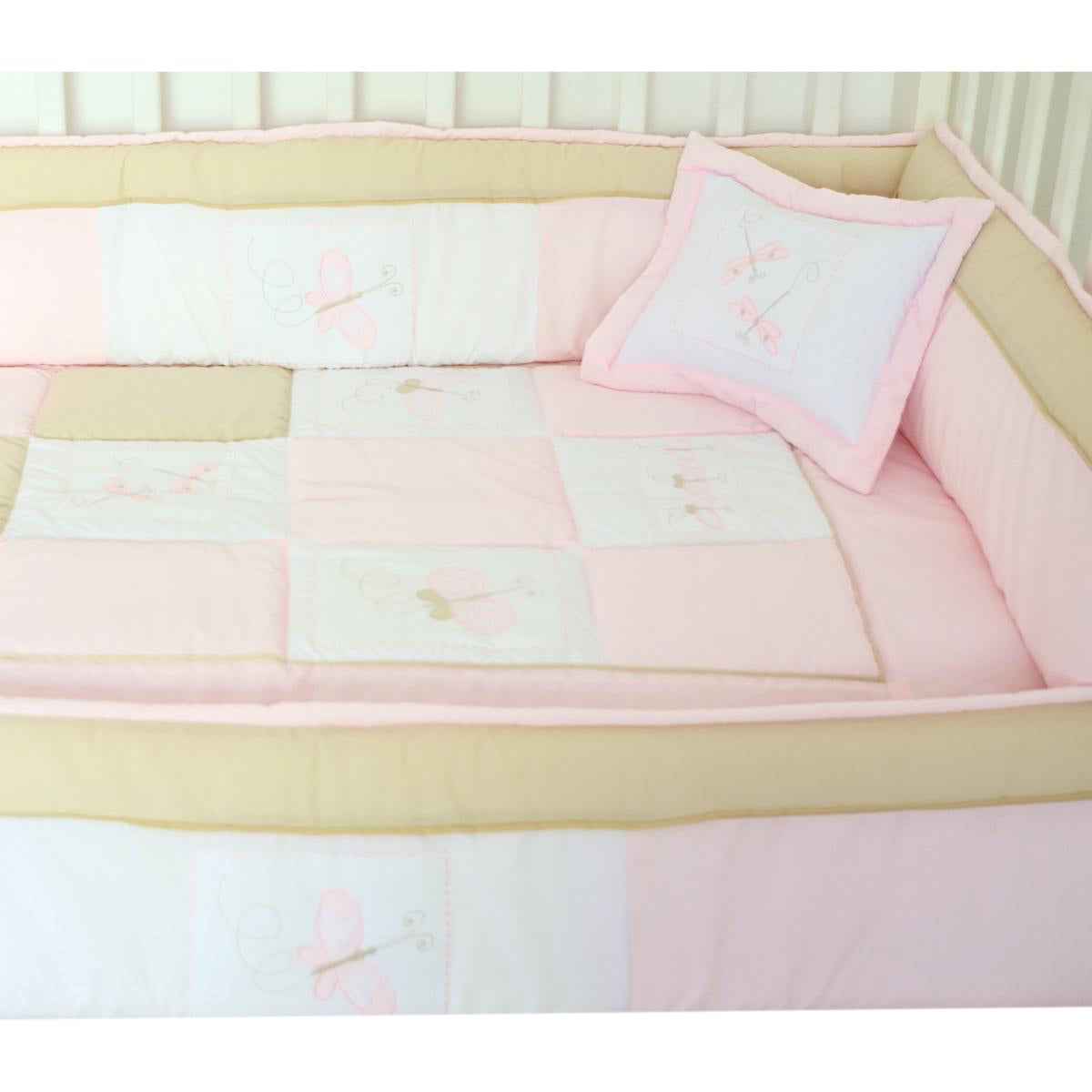 Set de Cuna y 4 protectores - Prestige - Maripositas