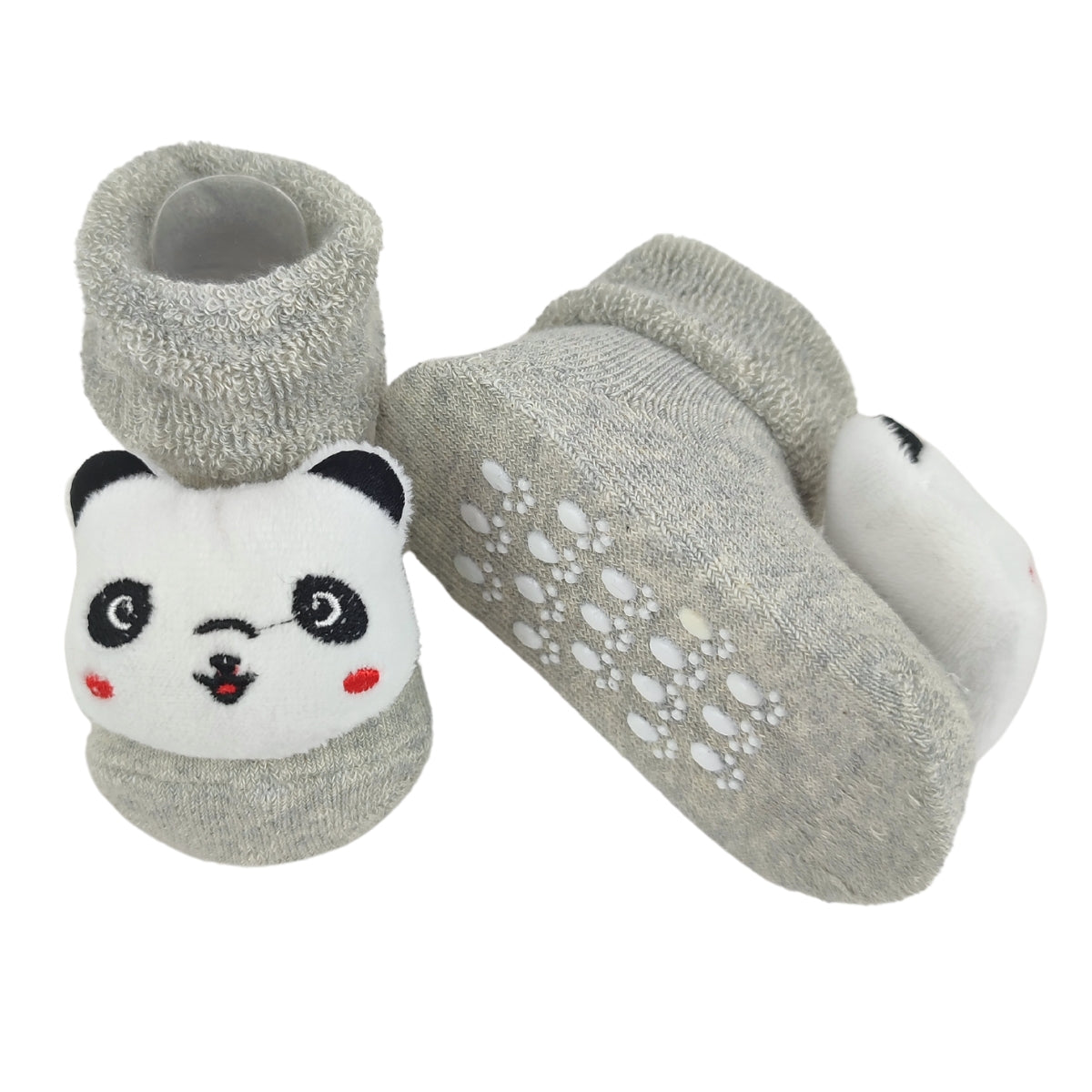 Medias Sonajeras - Panda - Plomo