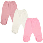 Pack 3 pantalones con pies 100% algodón - 09