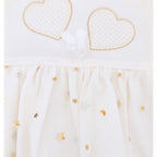 Vestido Corazones - Crema