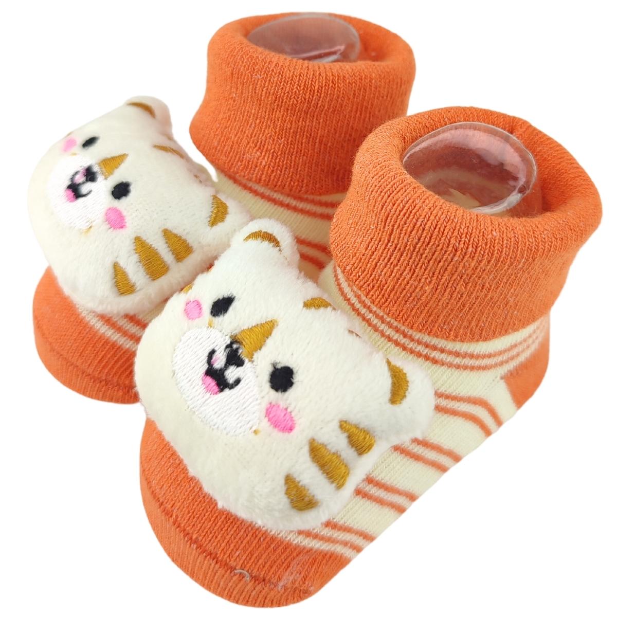 Medias Sonajeras - Tigre - Naranjado