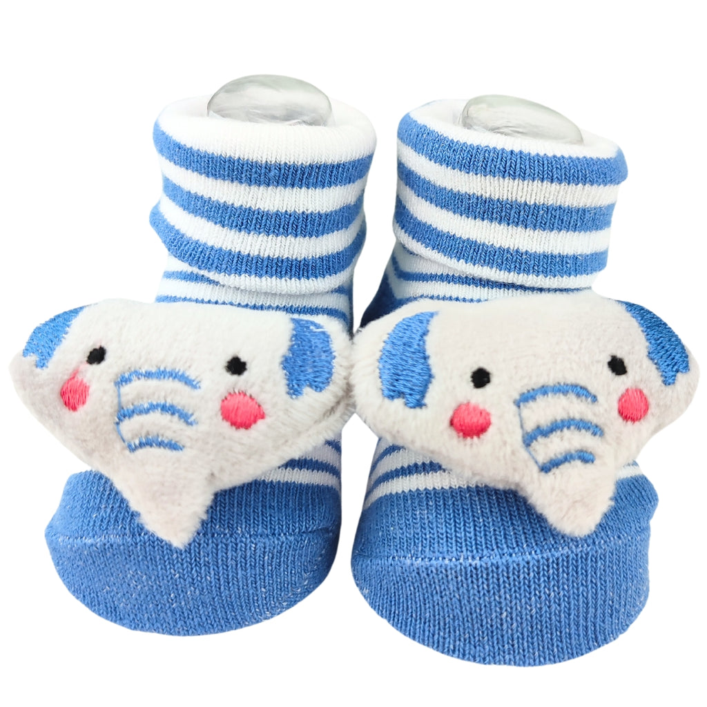 Medias Sonajeras - Elefante - Azul