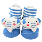 Medias Sonajeras - Elefante - Azul