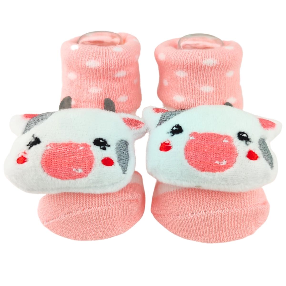 Medias Sonajeras - Vaca - Rosado