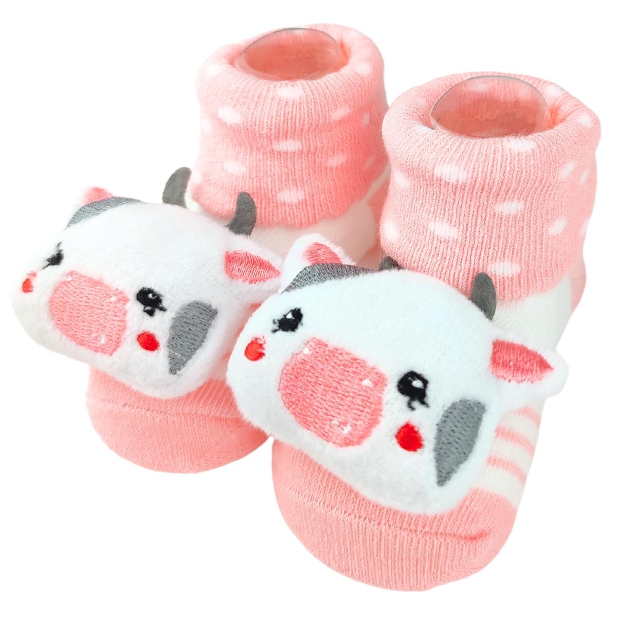 Medias Sonajeras - Vaca - Rosado