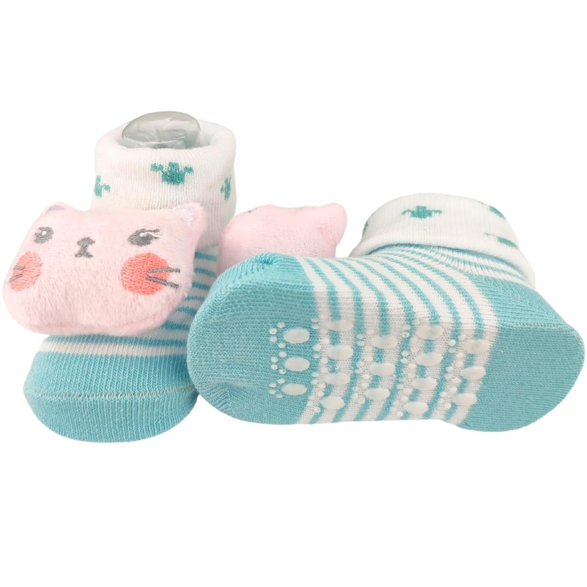 Medias Sonajeras - Gatita - Turquesa