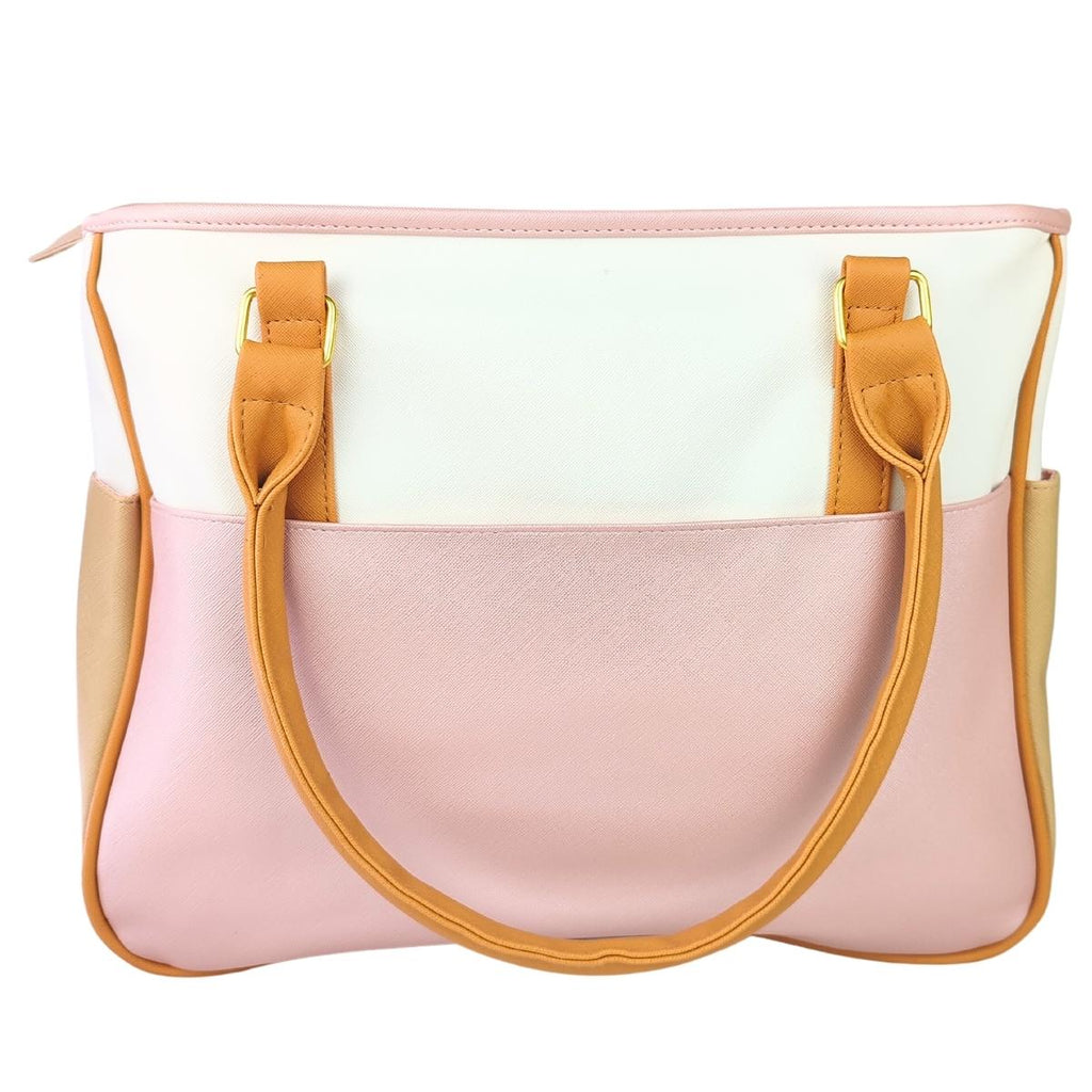 Bolso pañalera y portabiberon - Rosado -  TRIROS