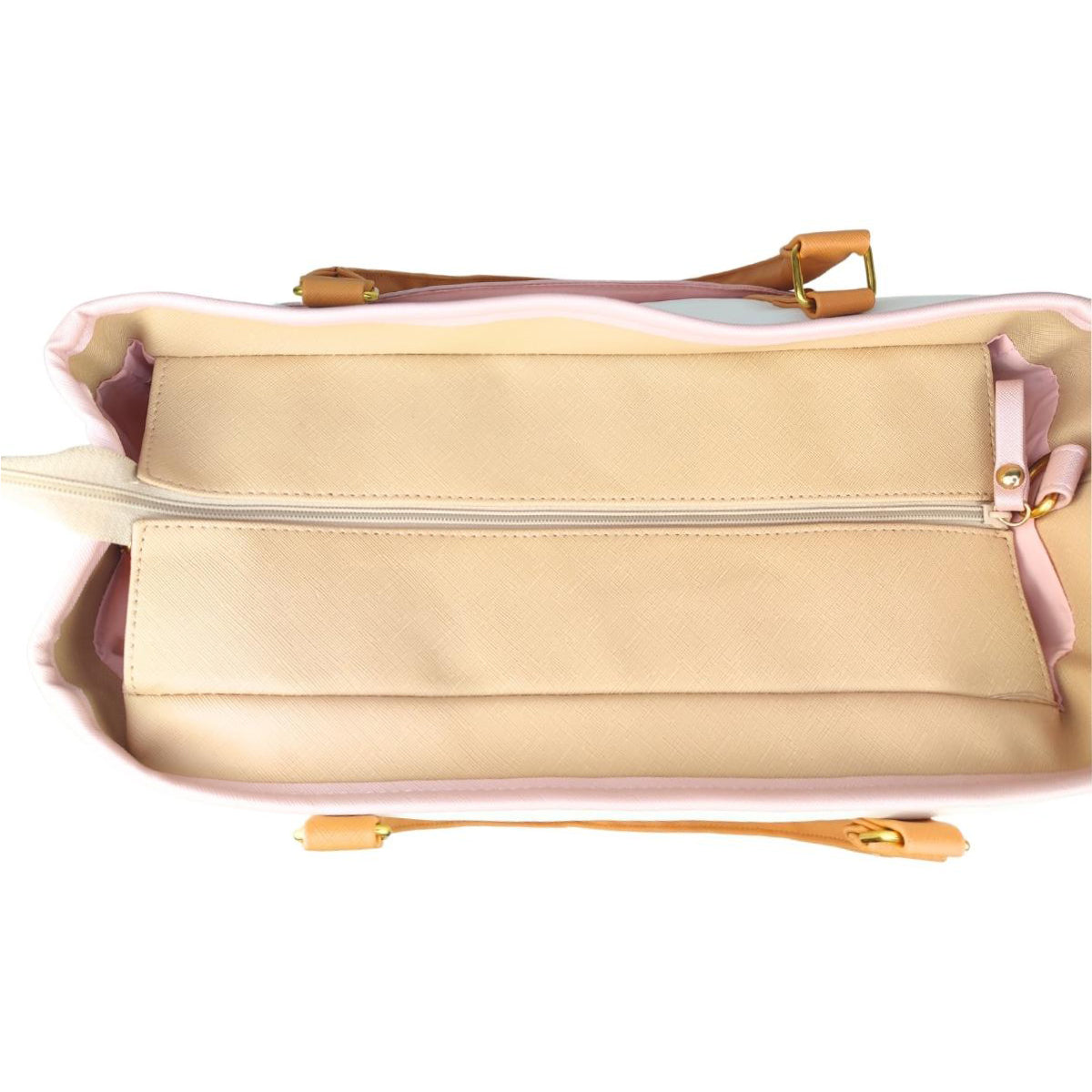 Bolso pañalera y portabiberon - Rosado -  TRIROS