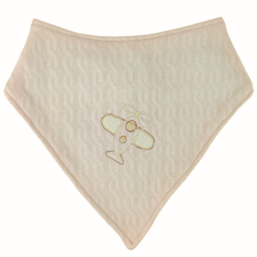 Pack 3 Bandanas Baberos en algodón jacquard con broche - W06
