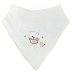 Pack 3 Bandanas Baberos en algodón jacquard con broche - W06