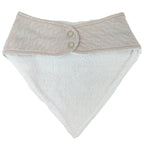 Pack 3 Bandanas Baberos en algodón jacquard con broche - W06