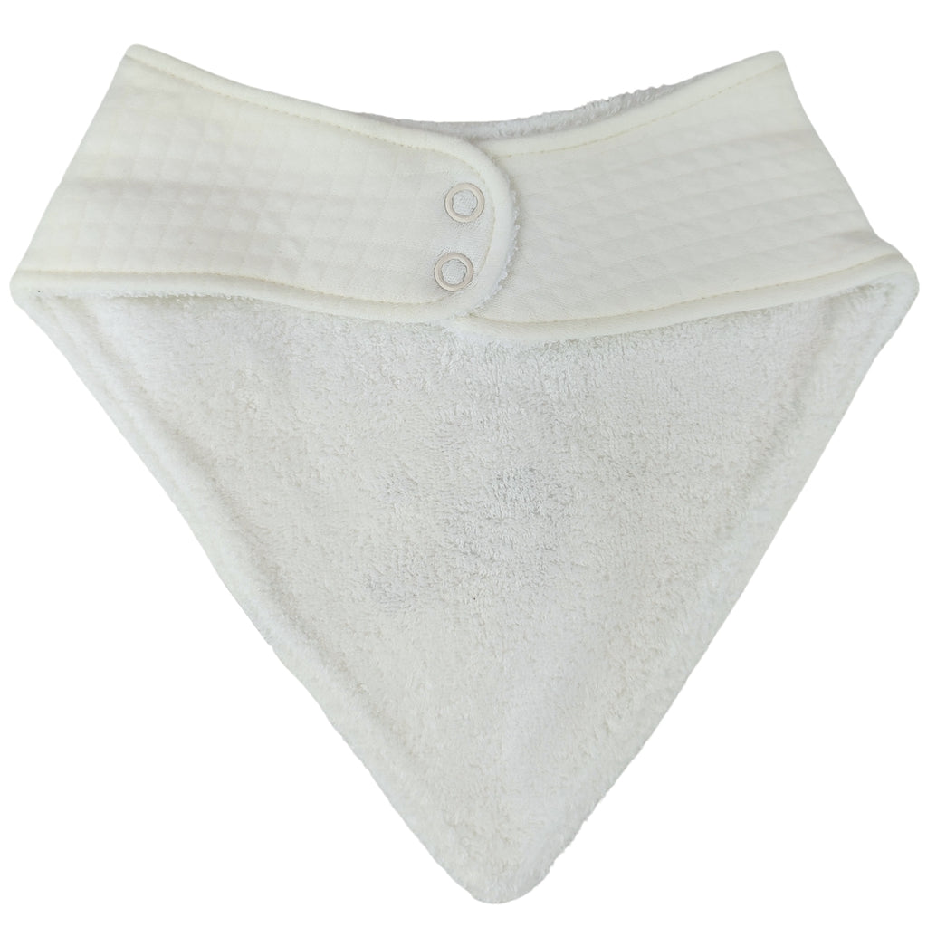 Pack 3 Bandanas Baberos en algodón jacquard con broche - W06