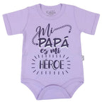 Body Bebé Manga Corta - Mi papa es mi heroe - N255