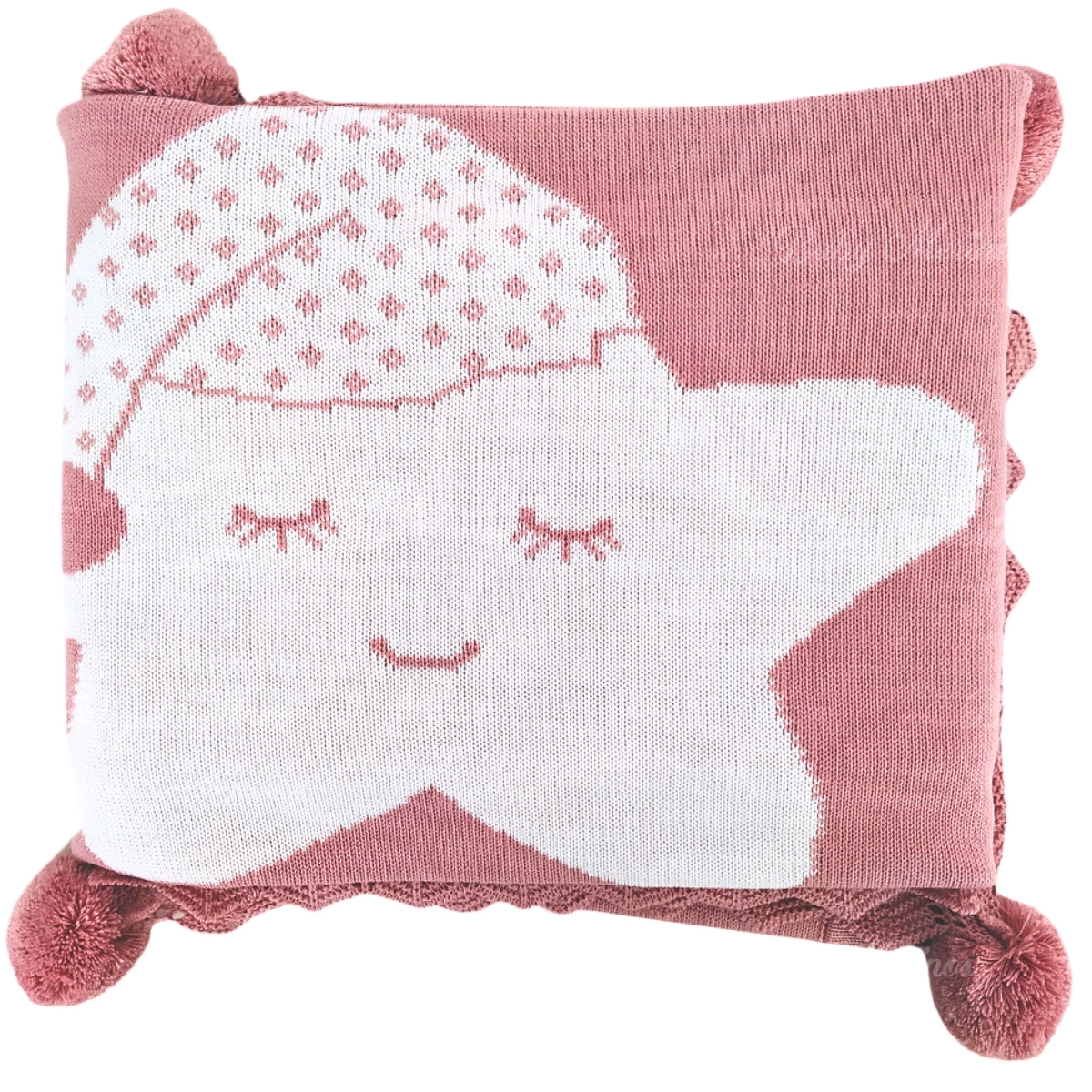 Colcha Hilo Tacto Estrella - Palo Rosa PRB