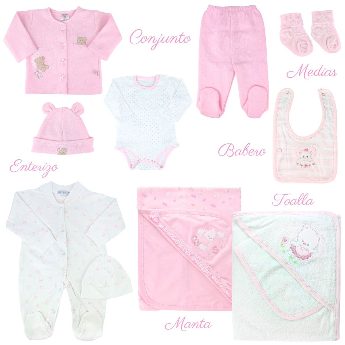 Set de Bienvenida Bebe Niña N01