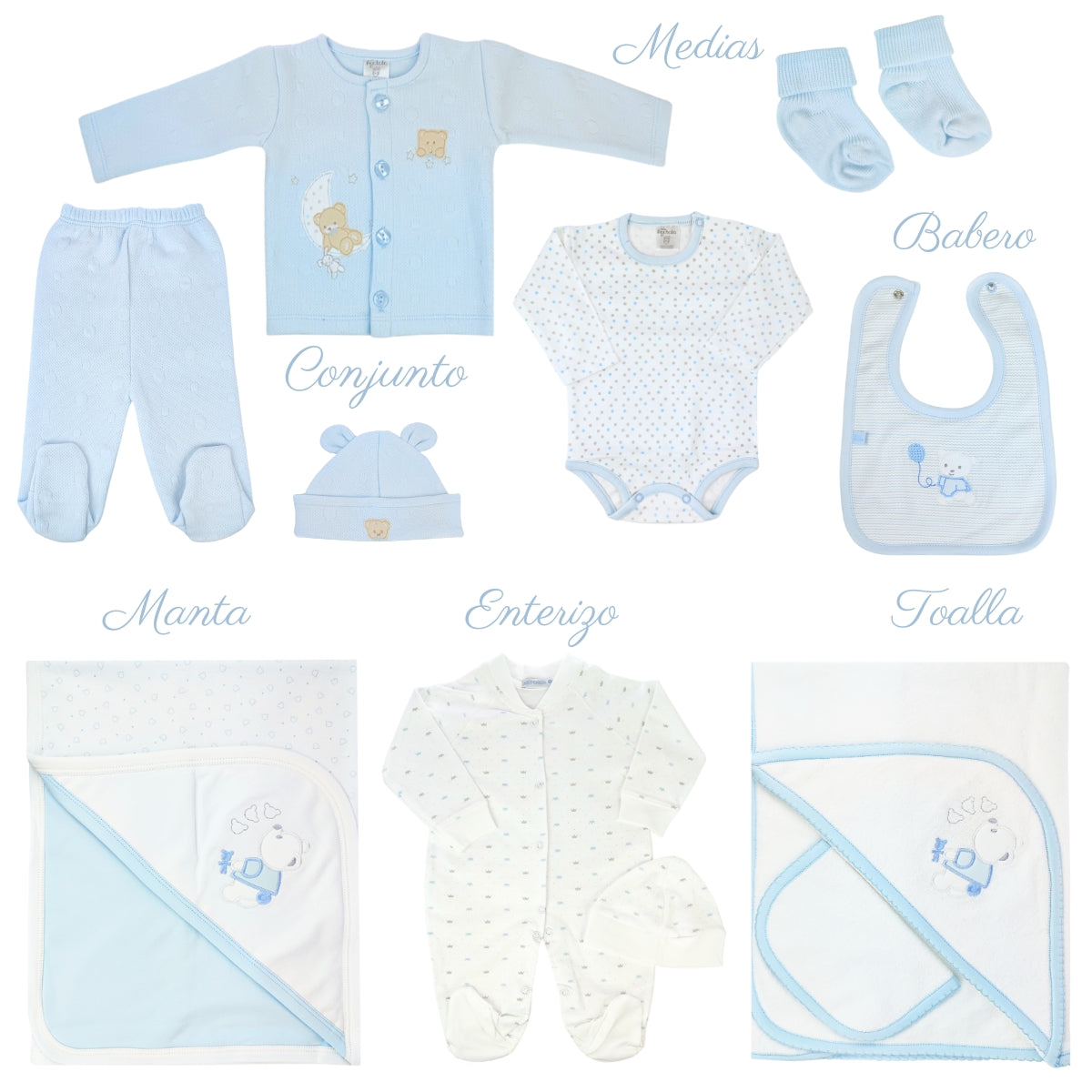 Set de Bienvenida Bebe Niño N02