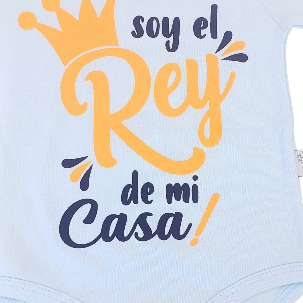 Body Bebé Manga Corta - Soy el rey de mi casa - N257