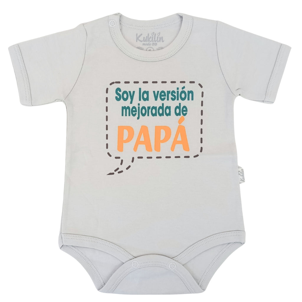 Body Bebé Manga Corta - Soy la version mejorada - N259