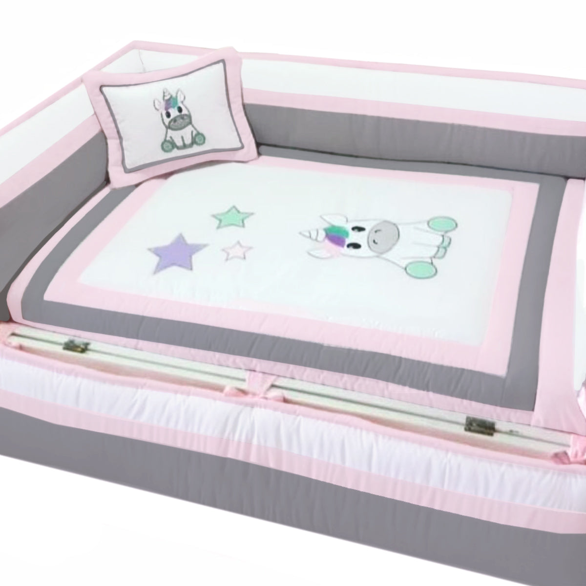 Set de Cuna y 4 protectores - Prestige - El unicornio